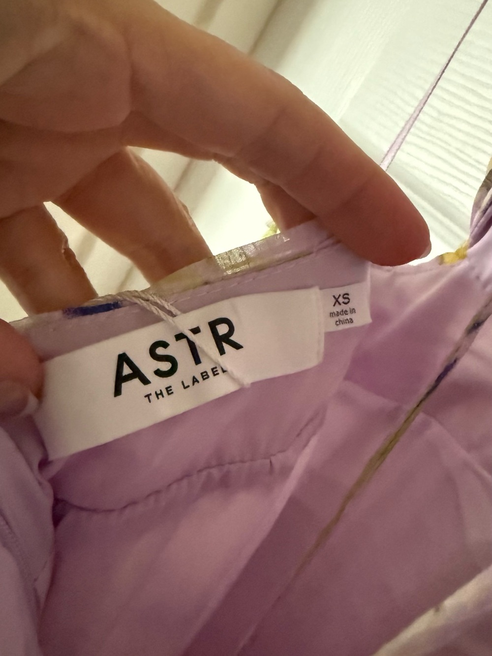 Astr Lavender Floral Maxi Dress with Yellow & Green Accents - Picture 7 of 11